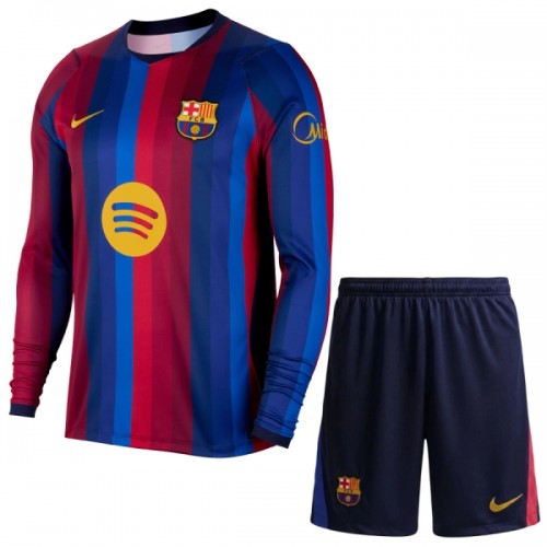 FC Barcelona Fotbollströjor Hemma 2026-27 Långärmad - Barn FC Barcelona Fotbollströjor Hemma 2026-27 Långärmad - Barn