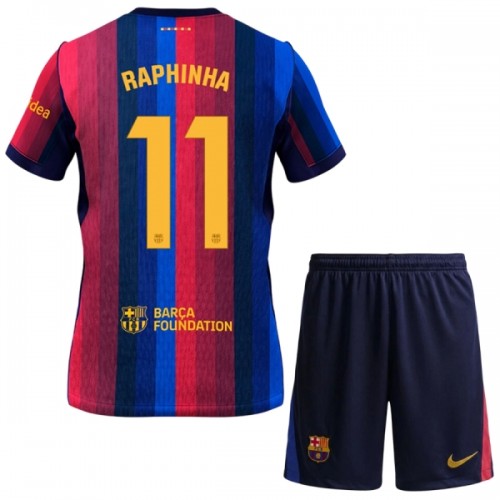 FC Barcelona Raphinha 11 Fotbollströjor Hemma 2026-27 - Barn FC Barcelona Raphinha 11 Fotbollströjor Hemma 2026-27 - Barn