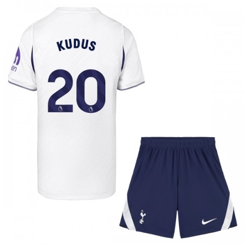 Tottenham Hotspur Kudus 20 Fotbollströjor Hemma 2026-27 - Barn Tottenham Hotspur Kudus 20 Fotbollströjor Hemma 2026-27 - Barn