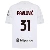 AC Milan Pavlovic 31 Fotbollströjor Borta 2026-27 AC Milan Pavlovic 31 Fotbollströjor Borta 2026-27