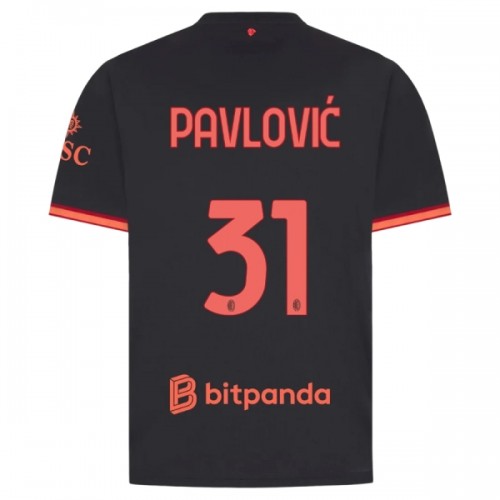 AC Milan Pavlovic 31 Fotbollströjor Tredje 2026-27 AC Milan Pavlovic 31 Fotbollströjor Tredje 2026-27