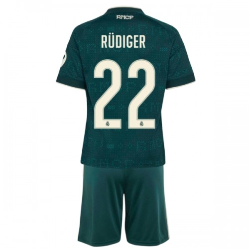 Real Madrid Rudiger 22 Fotbollströjor Borta 2026-27 - Barn Real Madrid Rudiger 22 Fotbollströjor Borta 2026-27 - Barn