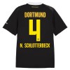 Borussia Dortmund N. Schlotterbeck 4 Fotbollströjor Borta 2026-27 Borussia Dortmund N. Schlotterbeck 4 Fotbollströjor Borta 2026-27