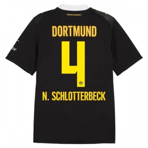 Borussia Dortmund N. Schlotterbeck 4 Fotbollströjor Borta 2026-27 Borussia Dortmund N. Schlotterbeck 4 Fotbollströjor Borta 2026-27