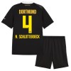 Borussia Dortmund N. Schlotterbeck 4 Fotbollströjor Borta 2026-27 - Barn Borussia Dortmund N. Schlotterbeck 4 Fotbollströjor Borta 2026-27 - Barn