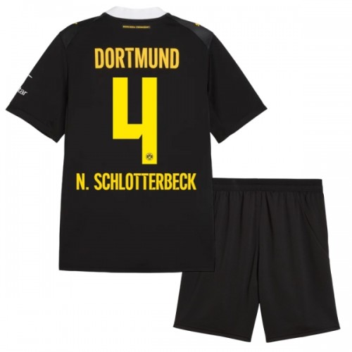 Borussia Dortmund N. Schlotterbeck 4 Fotbollströjor Borta 2026-27 - Barn Borussia Dortmund N. Schlotterbeck 4 Fotbollströjor Borta 2026-27 - Barn