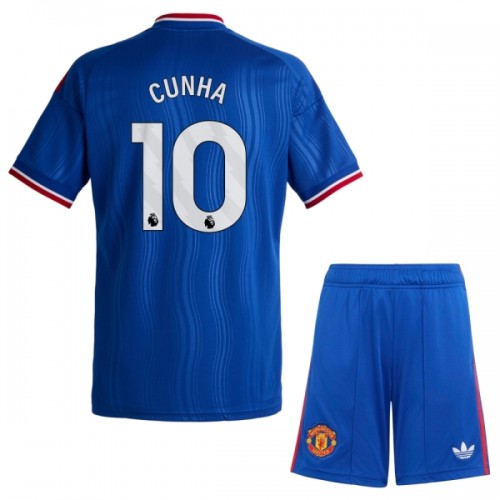 Manchester United Cunha 10 Fotbollströjor Borta 2026-27 - Barn Manchester United Cunha 10 Fotbollströjor Borta 2026-27 - Barn