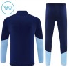 Ajax Quarter Zip Träningströja-set 2026-27 Blå - Barn
