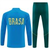 Brasilien Quarter Zip Träningströja-set 2026-27 Blå