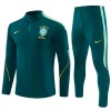 Brasilien Quarter Zip Träningströja-set 2026-27 Grön Brasilien Quarter Zip Träningströja-set 2026-27 Grön