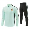 Frankrike Quarter Zip Träningströja-set 2026-27 Vit Frankrike Quarter Zip Träningströja-set 2026-27 Vit