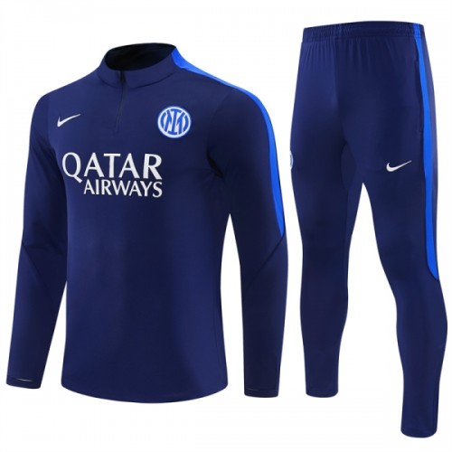 Inter Milan Quarter Zip Träningströja-set 2026-27 Blå Inter Milan Quarter Zip Träningströja-set 2026-27 Blå