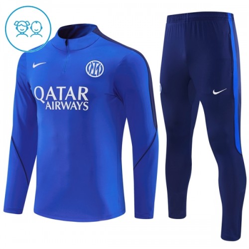 Inter Milan Quarter Zip Träningströja-set 2026-27 Blå - Barn Inter Milan Quarter Zip Träningströja-set 2026-27 Blå - Barn