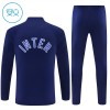 Inter Milan Quarter Zip Träningströja-set 2026-27 Blå - Barn