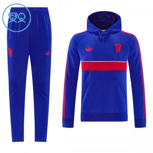 Manchester United Hoodie Träningströja-set 2026-27 Blå - Barn Manchester United Hoodie Träningströja-set 2026-27 Blå - Barn