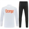 Nederländerna Quarter Zip Träningströja-set 2026-27 Vit