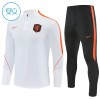 Nederländerna Quarter Zip Träningströja-set 2026-27 Vit - Barn Nederländerna Quarter Zip Träningströja-set 2026-27 Vit - Barn