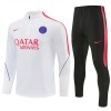 Paris Saint-Germain Quarter Zip Träningströja-set 2026-27 Vit