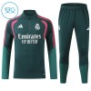 Real Madrid Quarter Zip Träningströja-set 2026-27 Grön - Barn