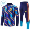 Spanien Quarter Zip Träningströja-set 2026-27 Blå - Barn