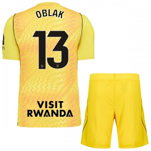 Atlético Madrid Oblak 13 Fotbollströjor Målvakt 2026-27 Gul - Barn Atlético Madrid Oblak 13 Fotbollströjor Målvakt 2026-27 Gul - Barn