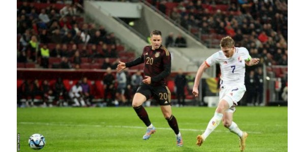 Tyskland 2-3 Belgien, 2 pass 1 mål från De Bruyne, Belgiens första seger mot Tyskland sedan 1954