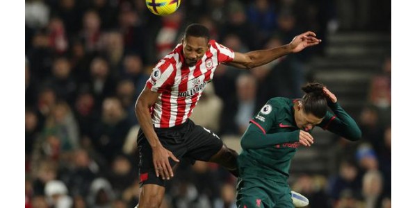 Liverpool 1-3 Brentford, fyra raka ligasegrar slutade
