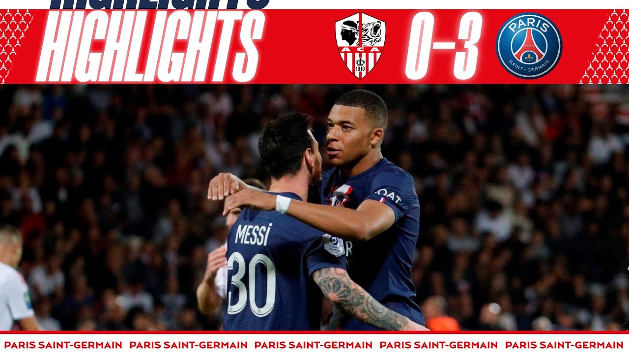 2 assists och 1 mål, Messi ledde PSG till en 3-0-seger över Ajaccio