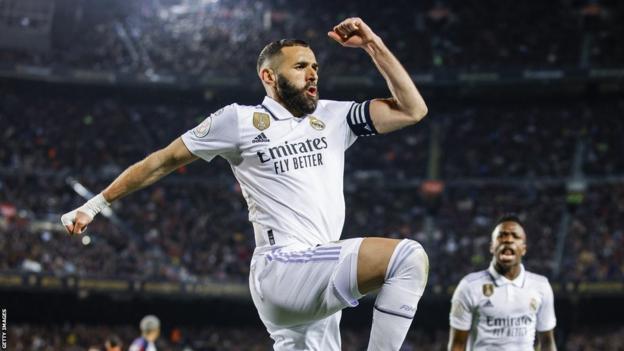 Barcelona 0-4 Real Madrid, Benzema hattrick