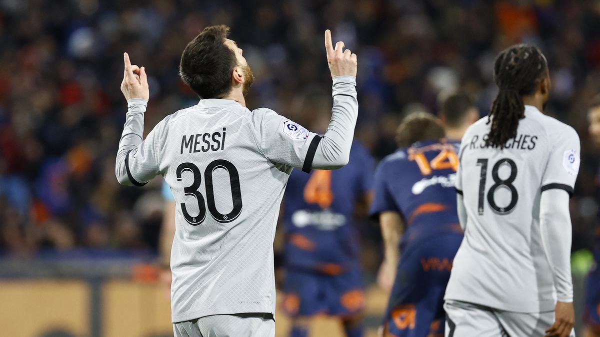 Ligue 1: Paris Saint-Germain 3-1 Montpellier, Messi gjorde 1 mål